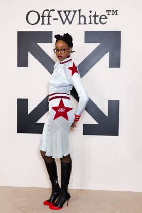 PFW - Off White Photocall Nimay Ndolo attends the Off-White Womenswear Fall Winter 2026-2027 show as part of Paris Fashion Week (PFW) on March 5, 2026 in Paris, France. Photo by Alexis Jumeau ABACAPRESS.COM Paris France  Copyright: xJumeauxAlexis ABACAx