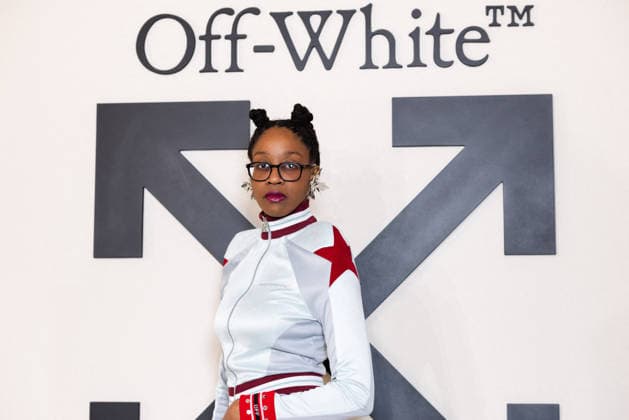 PFW - Off White Photocall Nimay Ndolo attends the Off-White Womenswear Fall Winter 2026-2027 show as part of Paris Fashion Week (PFW) on March 5, 2026 in Paris, France. Photo by Alexis Jumeau ABACAPRESS.COM Paris France  Copyright: xJumeauxAlexis ABACAx