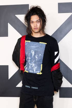 PFW - Off White Photocall Musician Travas Alan Feneley alias Feng attends the Off-White Womenswear Fall Winter 2026-2027 show as part of Paris Fashion Week (PFW) on March 5, 2026 in Paris, France. Photo by Alexis Jumeau ABACAPRESS.COM Paris France  Copyright: xJumeauxAlexis ABACAx