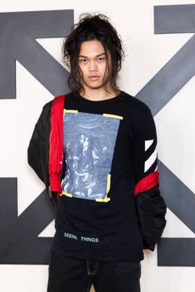 PFW - Off White Photocall Musician Travas Alan Feneley alias Feng attends the Off-White Womenswear Fall Winter 2026-2027 show as part of Paris Fashion Week (PFW) on March 5, 2026 in Paris, France. Photo by Alexis Jumeau ABACAPRESS.COM Paris France  Copyright: xJumeauxAlexis ABACAx