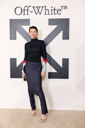 PFW - Off White Photocall Georgia Fowler attends the Off-White Womenswear Fall Winter 2026-2027 show as part of Paris Fashion Week (PFW) on March 5, 2026 in Paris, France. Photo by Alexis Jumeau ABACAPRESS.COM Paris France  Copyright: xJumeauxAlexis ABACAx