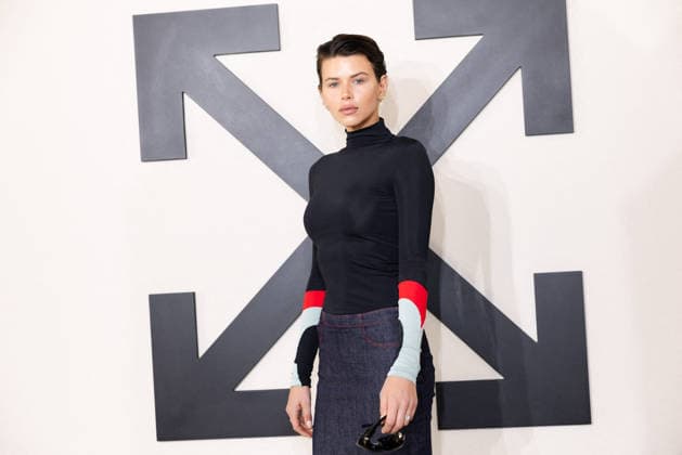 PFW - Off White Photocall Georgia Fowler attends the Off-White Womenswear Fall Winter 2026-2027 show as part of Paris Fashion Week (PFW) on March 5, 2026 in Paris, France. Photo by Alexis Jumeau ABACAPRESS.COM Paris France  Copyright: xJumeauxAlexis ABACAx
