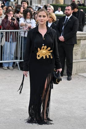 PFW Schiaparelli Outside Arrivals Valentina Ferragni arriving at the Schiaparelli show during Fashion Week in Paris, France on March 5, 2026. Photo by Julien Reynaud APS-Medias ABACAPRESS.COM Paris France  Copyright: xReynaudxJulien APS-Medias ABACAx