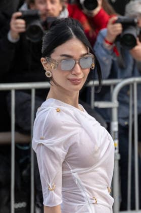 PFW Schiaparelli Outside Arrivals NB Heart Evangelista arrived at the Schiaparelli Womenswear Fall Winter 2026-2027 show as part of Paris Fashion Week on March 05, 2026 in Paris, France. Photo by Nasser Berzane ABACAPRESS.COM Paris France  Copyright: xBerzanexNasser ABACAx