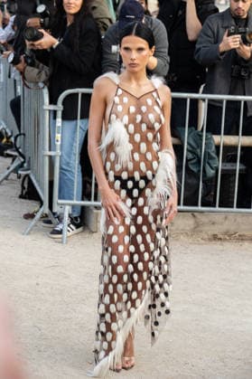 PFW Schiaparelli Outside Arrivals NB Valentina Zenere arrived at the Schiaparelli Womenswear Fall Winter 2026-2027 show as part of Paris Fashion Week on March 05, 2026 in Paris, France. Photo by Nasser Berzane ABACAPRESS.COM Paris France  Copyright: xBerzanexNasser ABACAx