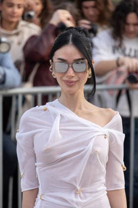 PFW Schiaparelli Outside Arrivals NB Heart Evangelista arrived at the Schiaparelli Womenswear Fall Winter 2026-2027 show as part of Paris Fashion Week on March 05, 2026 in Paris, France. Photo by Nasser Berzane ABACAPRESS.COM Paris France  Copyright: xBerzanexNasser ABACAx
