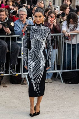 PFW Schiaparelli Outside Arrivals NB Camila Coelho arrived at the Schiaparelli Womenswear Fall Winter 2026-2027 show as part of Paris Fashion Week on March 05, 2026 in Paris, France. Photo by Nasser Berzane ABACAPRESS.COM Paris France  Copyright: xBerzanexNasser ABACAx