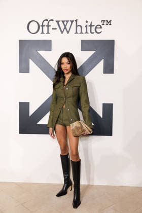 PFW - Off White Photocall Ming Lee Simons attends the Off-White Womenswear Fall Winter 2026-2027 show as part of Paris Fashion Week (PFW) on March 5, 2026 in Paris, France. Photo by Alexis Jumeau ABACAPRESS.COM Paris France  Copyright: xJumeauxAlexis ABACAx