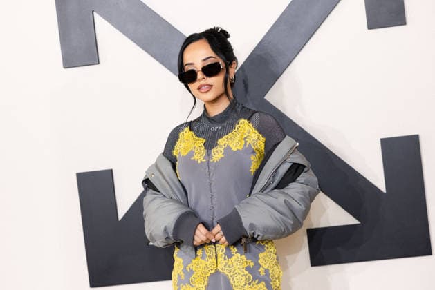 PFW - Off White Photocall Becky G attends the Off-White Womenswear Fall Winter 2026-2027 show as part of Paris Fashion Week (PFW) on March 5, 2026 in Paris, France. Photo by Alexis Jumeau ABACAPRESS.COM Paris France  Copyright: xJumeauxAlexis ABACAx