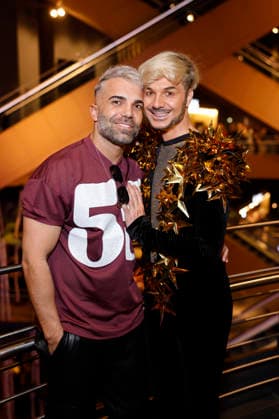 Influencers Rafi Rachek and Sam Dylan, a well-known reality TV couple, at the premiere of season 3 of the Amazon Prime Video reality show The 50 at Cinedom Cologne, 05 03 2026 NRW Germany Copyright: xChristophxHardtx