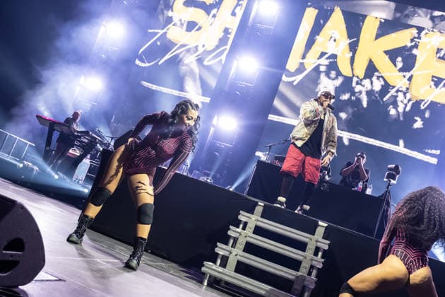 Sean Paul plays a show of his TIMELESS TOUR on March 5, 2026 at the QUARTERBACK Immobilien ARENA Leipzig In front of an almost sold-out venue, the dancehall star delivers an energetic performance with his best-known hits, accompanied by a DJ and an elaborate light and video production, while the audience in the arena dances and sings along ï¿¼ Sean Paul Lei