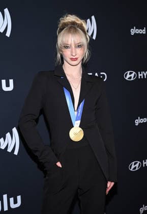 37th Annual GLAAD Media Awards Amber Glenn arriving to the 37th Annual GLAAD Media Awards held at the Beverly Hilton Hotel on March 5, 2026 in Beverly Hills, Ca. Beverly Hills Beverly Hilton Hotel California USA Copyright: xLisaxOConnor xAFF-USA.COMx