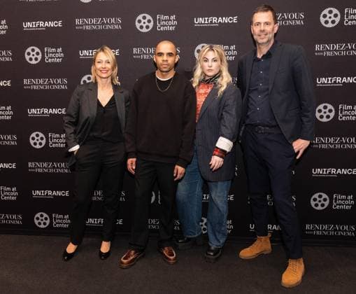 March 5, 2026, Bronx, New York, USA: Kristy Baboul (2nd from Left), Anna Cazenave Cambet (2nd from Right) attend opening night of Rendez-Vous With French Cinema at Walter Reade Theater of Lincoln Center in New York, NY on March 5, 2026. Bronx USA - ZUMAr339 20260305_znp_r339_029 Copyright: xLevxRadinx