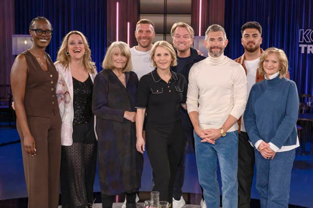 Anna Dushime, Lisa Feller, Alice Schwarzer, Lukas Podolski, Susan Link, Markus Krampe, Micky Beisenherz, Tahsim Durgun and Johanna Gastdorf at the recording of the WDR talk show Kölner Treff in WDR Studio BS 3 Cologne, 05 03 2026 Foto:xW.xRanderathx xFuturexImagex koelner_treff0503_6302