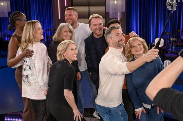 Anna Dushime, Lisa Feller, Alice Schwarzer, Lukas Podolski, Susan Link, Markus Krampe, Micky Beisenherz, Tahsim Durgun and Johanna Gastdorf at the recording of the WDR talk show Kölner Treff in WDR Studio BS 3 Cologne, 05 03 2026 Foto:xW.xRanderathx xFuturexImagex koelner_treff0503_6303