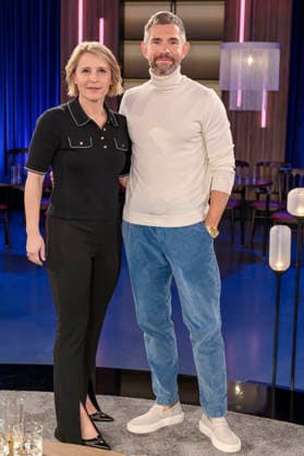 Susan Link and Micky Beisenherz at the recording of the WDR talk show Kölner Treff in WDR Studio BS 3 Cologne, 05 03 2026 Foto:xW.xRanderathx xFuturexImagex koelner_treff0503_6306