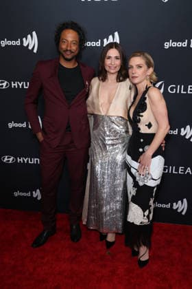 37th Annual GLAAD Media Awards guest, Karolina Wydra and Rhea Seehorn at the 37th Annual GLAAD (Gay and Lesbian Alliance Against Defamation) Media Awards held at The Beverly Hilton Hotel on March 5, 2026 in Beverly Hills, Los Angeles, California, United States., Credit:Xavier Collin Avalon USA, California, Los Angeles  Copyright: xXavierxCollinx xAvalonx 1080412957