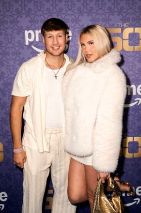 Oliver Ginkel and Antonia Rot at the season 3 premiere of the Amazon Prime Video reality show The 50 at Cinedom Cologne, 05 03 2026 Foto:xT.xNgox xFuturexImagex the50_6325