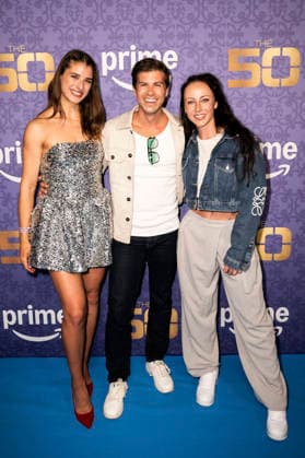 Stella Stegmann, Josh Stanley and Sandra Sicora at the season 3 premiere of the Amazon Prime Video reality show The 50 at Cinedom Cologne, 05 03 2026 Foto:xT.xNgox xFuturexImagex the50_6348