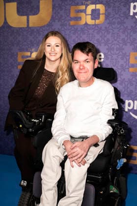 Philip Wälter and Emilia at the season 3 premiere of the Amazon Prime Video reality show The 50 at Cinedom Cologne, 05 03 2026 Foto:xT.xNgox xFuturexImagex the50_6357