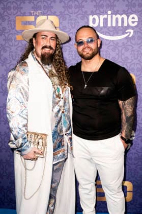 Leon Shankara with guest at the season 3 premiere of the Amazon Prime Video reality show The 50 at Cinedom Cologne, 05 03 2026 Foto:xT.xNgox xFuturexImagex the50_6361