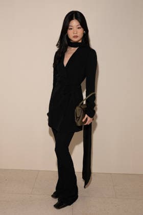 PFW - Icicle Photocall A guest attends the Icicle Womenswear Fall Winter 2026-2027 show as part of Paris Fashion Week on March 05, 2026 in Paris, France. Photo by Laurent Zabulon ABACAPRESS.COM Paris France  Copyright: xZabulonxLaurent ABACAx