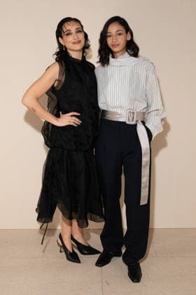 PFW - Icicle Photocall Camelia Jordana and Nadia Melliti attend the Icicle Womenswear Fall Winter 2026-2027 show as part of Paris Fashion Week on March 05, 2026 in Paris, France. Photo by Laurent Zabulon ABACAPRESS.COM Paris France  Copyright: xZabulonxLaurent ABACAx