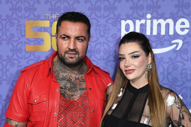 Cosimo Citiolo with girlfriend Nathalie Gaus at the premiere of THE 50 season 3 by Prime Video at the Cinedom in Cologne on 05 03 2026