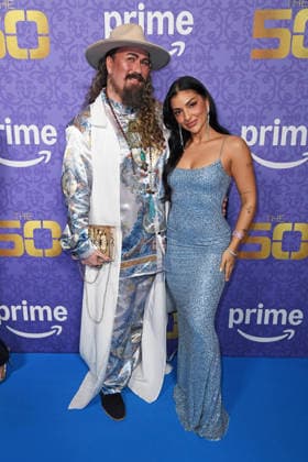 Leon Shankara, Jennifer Iglesias at the premiere of THE 50 season 3 by Prime Video at the Cinedom in Cologne on 05 03 2026
