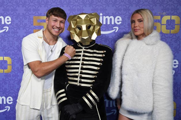 Oliver Ginkel with girlfriend Antonia Rot at the premiere of THE 50 season 3 by Prime Video at the Cinedom in Cologne on 05 03 2026