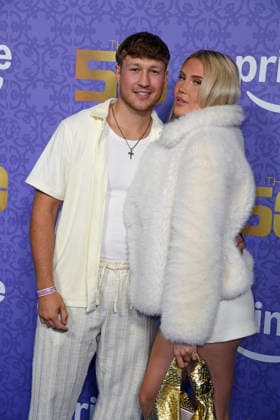 Oliver Ginkel with girlfriend Antonia Rot at the premiere of THE 50 season 3 by Prime Video at the Cinedom in Cologne on 05 03 2026