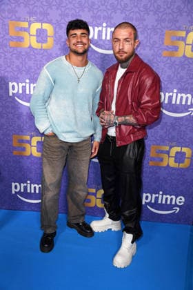 Leandro Fünfsinn, Marvin Manson at the premiere of THE 50 season 3 by Prime Video at the Cinedom in Cologne on 05 03 2026