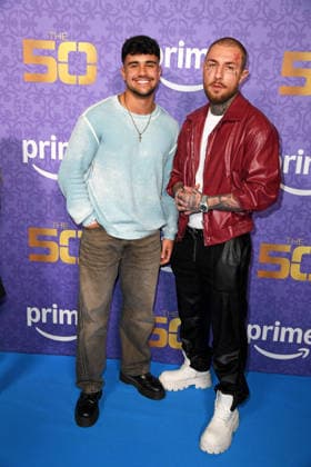 Leandro Fünfsinn, Marvin Manson at the premiere of THE 50 season 3 by Prime Video at the Cinedom in Cologne on 05 03 2026
