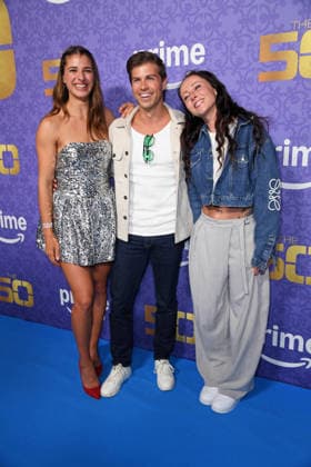 Stella Stegmann, Josh Stanley, Sandra Sicora at the premiere of THE 50 season 3 by Prime Video at the Cinedom in Cologne on 05 03 2026