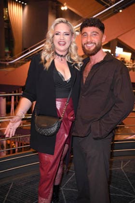 Sarah Knappik, Umut Tekin at the premiere of THE 50 season 3 by Prime Video at the Cinedom in Cologne on 05 03 2026
