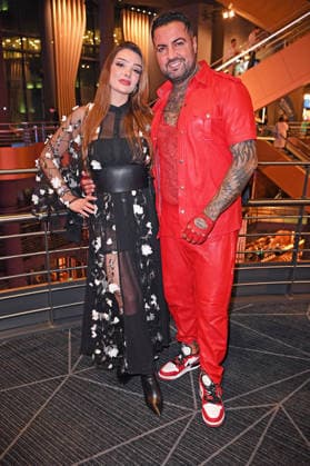 Cosimo Citiolo with girlfriend Nathalie Gaus at the premiere of THE 50 season 3 by Prime Video at the Cinedom in Cologne on 05 03 2026