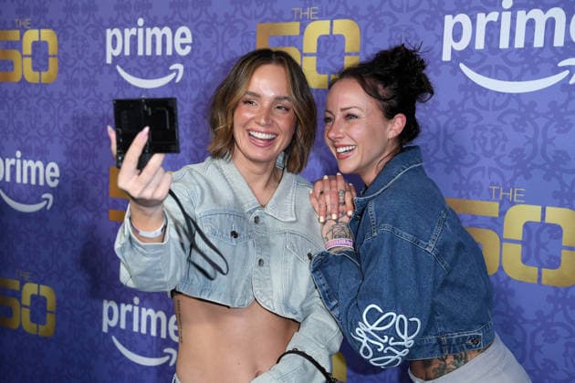 Julia Römmelt, Sandra Sicora at the premiere of THE 50 season 3 by Prime Video at the Cinedom in Cologne on 05 03 2026