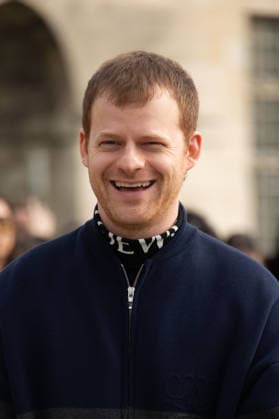 PFW Loewe Outside Arrivals NB Lucas Hedges arrived at the Loewe Womenswear Fall Winter 2026-2027 show as part of Paris Fashion Week on March 06, 2026 in Paris, France. Photo by Nasser Berzane ABACAPRESS.COM Paris France  Copyright: xBerzanexNasser ABACAx