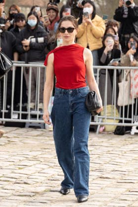 PFW Loewe Outside Arrivals NB Marie Colomb arrived at the Loewe Womenswear Fall Winter 2026-2027 show as part of Paris Fashion Week on March 06, 2026 in Paris, France. Photo by Nasser Berzane ABACAPRESS.COM Paris France  Copyright: xBerzanexNasser ABACAx