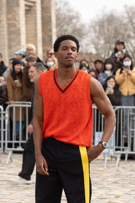 PFW Loewe Outside Arrivals NB Martin Bobb-Semple arrived at the Loewe Womenswear Fall Winter 2026-2027 show as part of Paris Fashion Week on March 06, 2026 in Paris, France. Photo by Nasser Berzane ABACAPRESS.COM Paris France  Copyright: xBerzanexNasser ABACAx