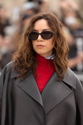 PFW Loewe Outside Arrivals NB Aubrey Plaza arrived at the Loewe Womenswear Fall Winter 2026-2027 show as part of Paris Fashion Week on March 06, 2026 in Paris, France. Photo by Nasser Berzane ABACAPRESS.COM Paris France  Copyright: xBerzanexNasser ABACAx