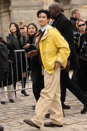 PFW Loewe Outside Arrivals NB Tawan arrived at the Loewe Womenswear Fall Winter 2026-2027 show as part of Paris Fashion Week on March 06, 2026 in Paris, France. Photo by Nasser Berzane ABACAPRESS.COM Paris France  Copyright: xBerzanexNasser ABACAx