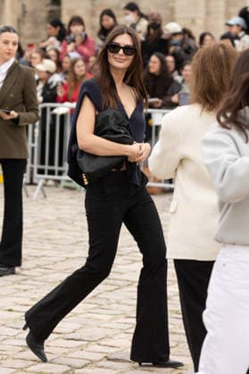 PFW Loewe Outside Arrivals NB Emily Ratajkowski arrived at the Loewe Womenswear Fall Winter 2026-2027 show as part of Paris Fashion Week on March 06, 2026 in Paris, France. Photo by Nasser Berzane ABACAPRESS.COM Paris France  Copyright: xBerzanexNasser ABACAx