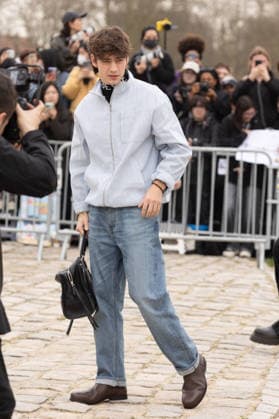PFW Loewe Outside Arrivals NB Spike Fearn arrived at the Loewe Womenswear Fall Winter 2026-2027 show as part of Paris Fashion Week on March 06, 2026 in Paris, France. Photo by Nasser Berzane ABACAPRESS.COM Paris France  Copyright: xBerzanexNasser ABACAx