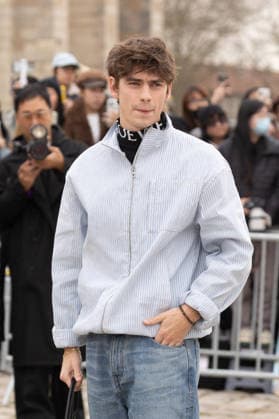 PFW Loewe Outside Arrivals NB Spike Fearn arrived at the Loewe Womenswear Fall Winter 2026-2027 show as part of Paris Fashion Week on March 06, 2026 in Paris, France. Photo by Nasser Berzane ABACAPRESS.COM Paris France  Copyright: xBerzanexNasser ABACAx