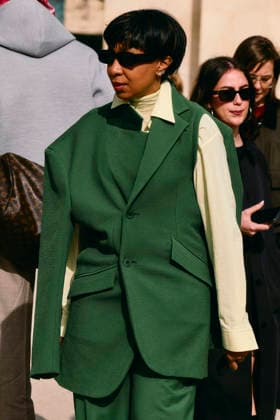 Paris Fashion Week - Women F W 26-27 Issey Miyake fashion show Street style Paris, France Karen Blanchard Paris Fashion Week - Women F W 26-27 Issey Miyake fashion show Street style Paris, France 6th March 2026 SGPItalia id 134576_006 * Not Exclusive  Copyright: xLorenzoxCremonax