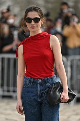 PFW Loewe Outside Arrivals Marie Colomb arriving at the Loewe show during Fashion Week in Paris, France on March 6, 2026. Photo by Julien Reynaud APS-Medias ABACAPRESS.COM Paris France  Copyright: xReynaudxJulien APS-Medias ABACAx