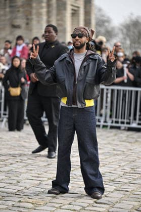 PFW Loewe Outside Arrivals Metro Boomin arriving at the Loewe show during Fashion Week in Paris, France on March 6, 2026. Photo by Julien Reynaud APS-Medias ABACAPRESS.COM Paris France  Copyright: xReynaudxJulien APS-Medias ABACAx