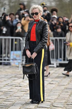PFW Loewe Outside Arrivals Julia Garner arriving at the Loewe show during Fashion Week in Paris, France on March 6, 2026. Photo by Julien Reynaud APS-Medias ABACAPRESS.COM Paris France  Copyright: xReynaudxJulien APS-Medias ABACAx