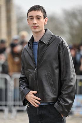 PFW Loewe Outside Arrivals Theodore Pellerin arriving at the Loewe show during Fashion Week in Paris, France on March 6, 2026. Photo by Julien Reynaud APS-Medias ABACAPRESS.COM Paris France  Copyright: xReynaudxJulien APS-Medias ABACAx